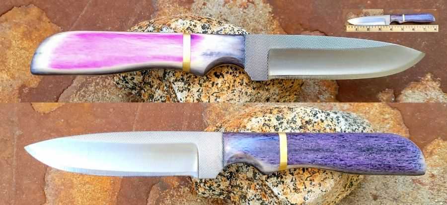 CUSTOM PINK/PURPLE BONE (EACH SIDE IS DIFFERENT!) - Click Image to Close